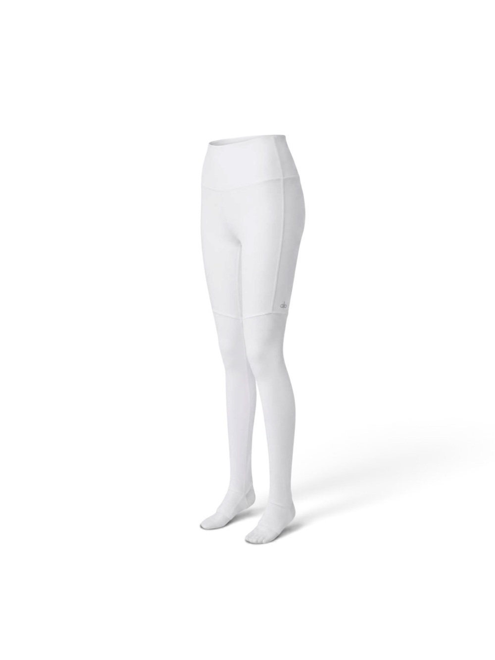 ALO Yoga White High-Rise Goddess Full-Length Leggings